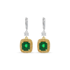 Emerald & Diamond Drop Earrings