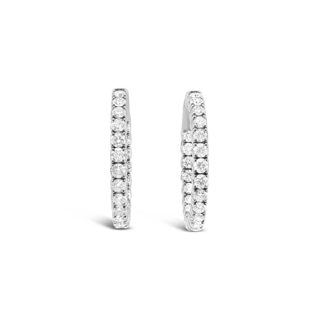 Diamond Hoop Earrings