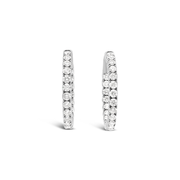 Diamond Hoop Earrings