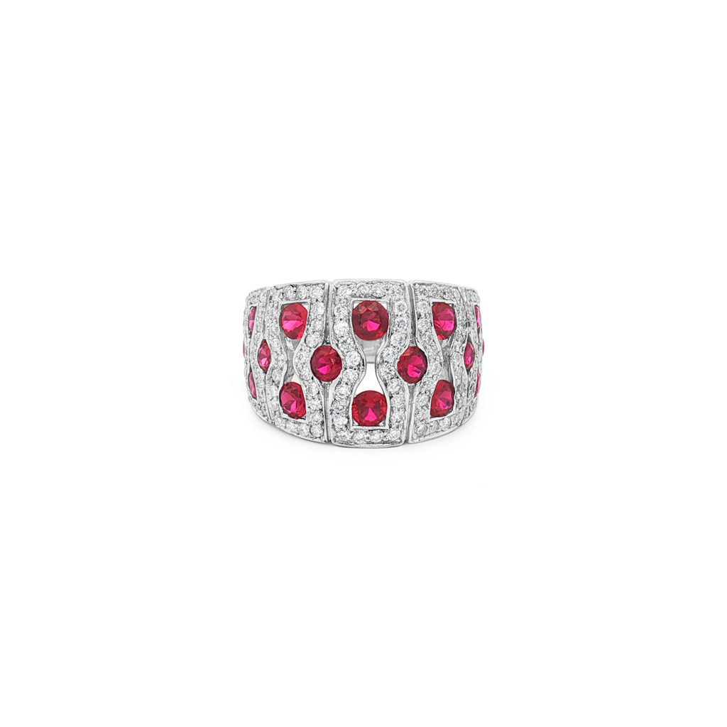 Ruby & Diamond Dome Ring