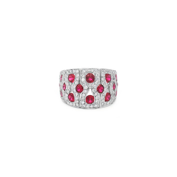 Ruby & Diamond Dome Ring