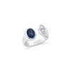 Sapphire & Diamond Moi Et Toi Ring