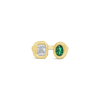 Emerald & Diamond Moi et Toi Ring
