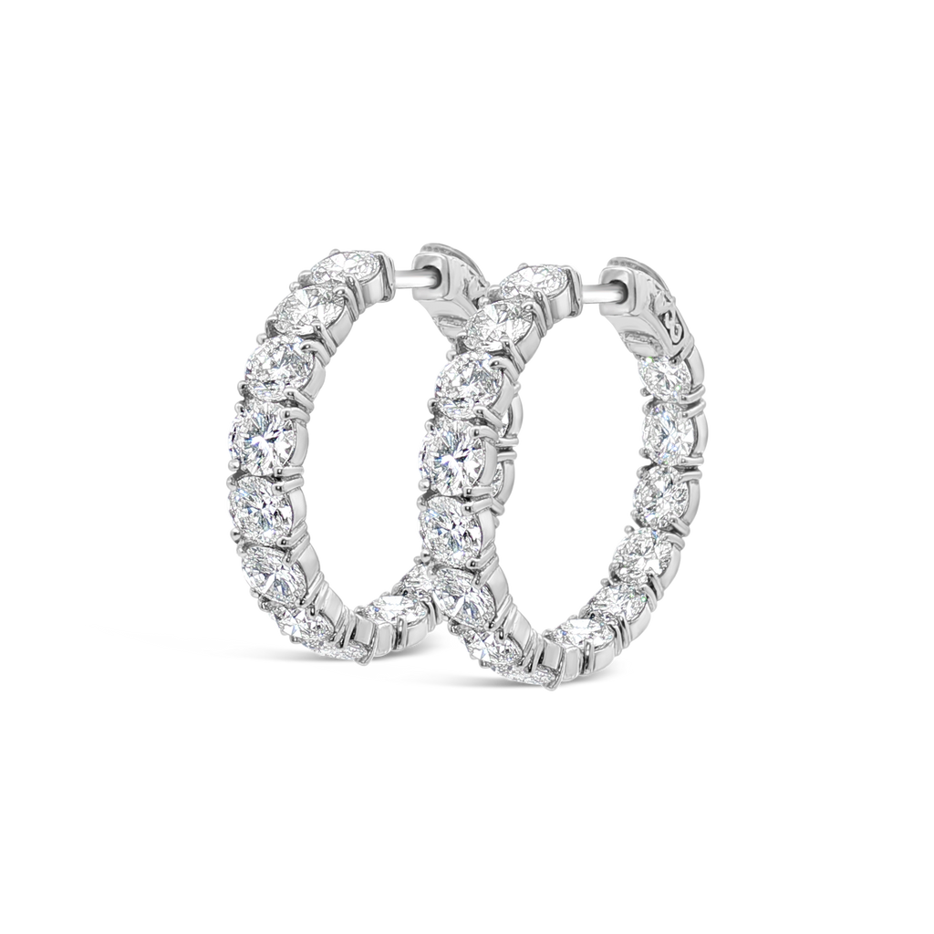 Diamond Hoop Earrings