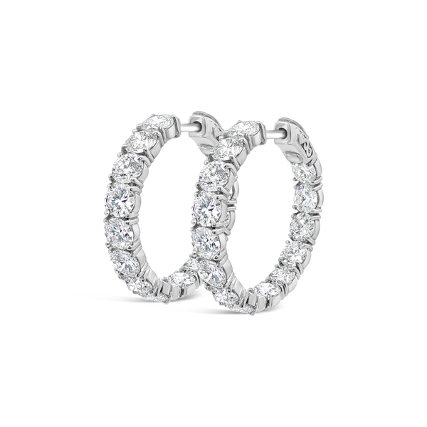Diamond Hoop Earrings