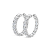 Diamond Hoop Earrings