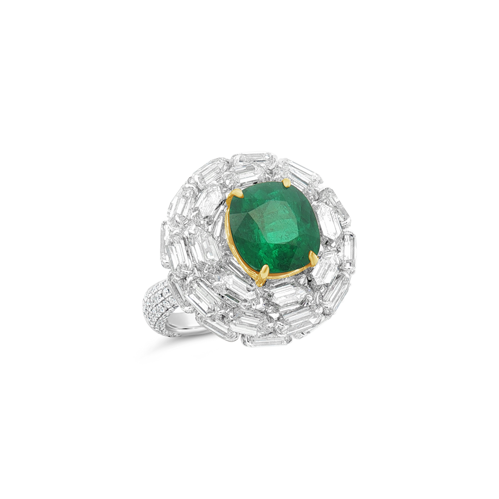 Emerald & Diamond Ring