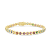 Bezel set Gemstone Bracelet