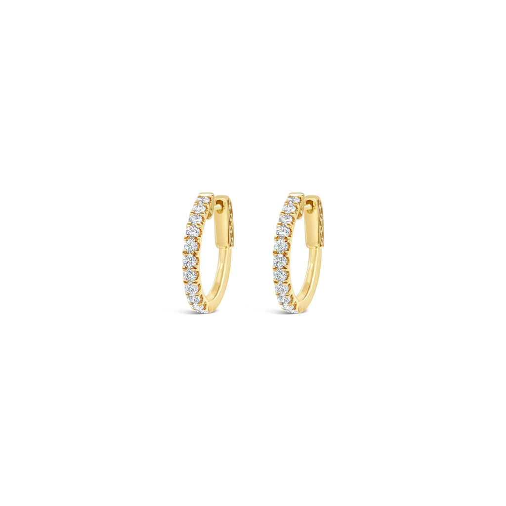 Diamond Hoop Earrings