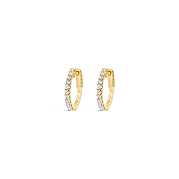 Diamond Hoop Earrings