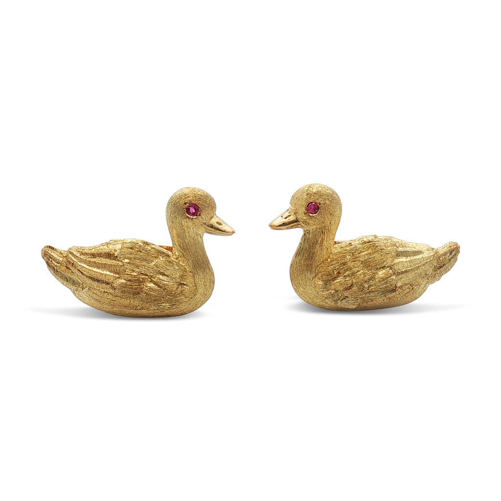 Gold Duck Cufflinks