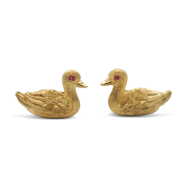 Gold Duck Cufflinks