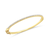 Yellow Gold & Diamond Bangle Bracelet