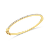 Yellow Gold & Diamond Bangle Bracelet