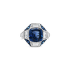 Cushion Sapphire & Diamond Cocktail Ring