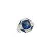 Cushion Sapphire & Diamond Cocktail Ring