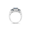Cushion Sapphire & Diamond Cocktail Ring