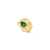 Tsavorite & Diamond Snake Ring