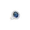 Oval Sapphire & Diamond Ring