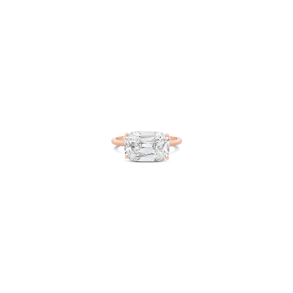 Cushion cut Diamond Ring in Rose Gold