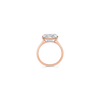 Cushion cut Diamond Ring in Rose Gold