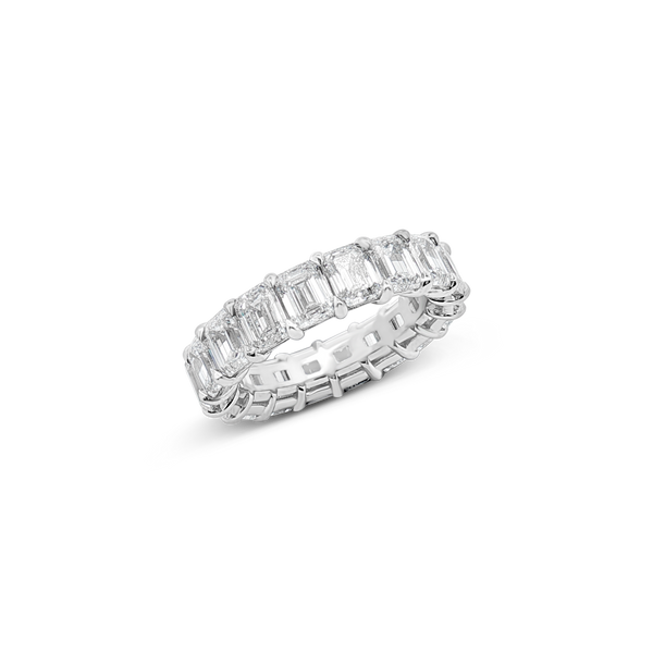 Emerald cut Diamond Eternity Band