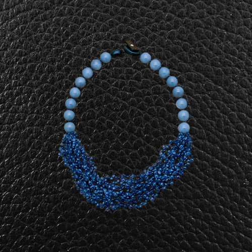 Iolite & Gray Agatha Necklace