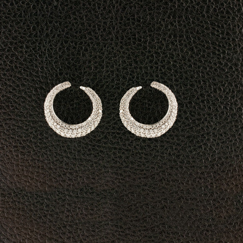 Diamond Circle Earrings