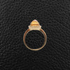 Carved Cabochon Citrine & Diamond Ring