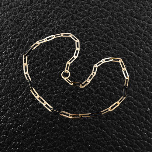 Wood & Gold Link Necklace