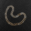 Polished Gold Round Link Necklace