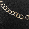 Polished Gold Round Link Necklace