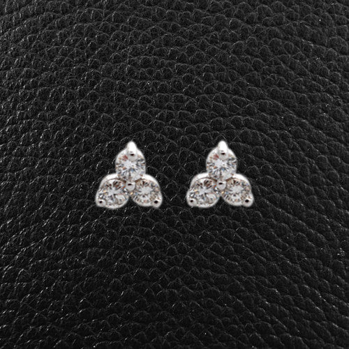 Triple Diamond Earrings
