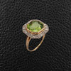 Peridot & Diamond Ring