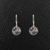 Diamond Ball Dangle Earrings