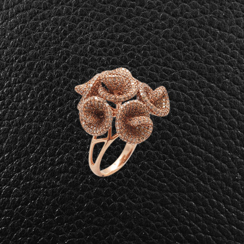 Diamond Flower Bouquet Ring