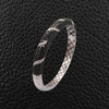 Black & White Diamond Bangle Bracelet