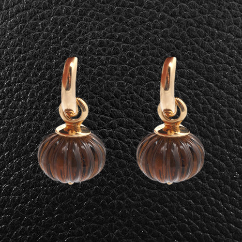 Smokey Topaz Dangle Earrings