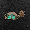 Emerald & Diamond Earrings