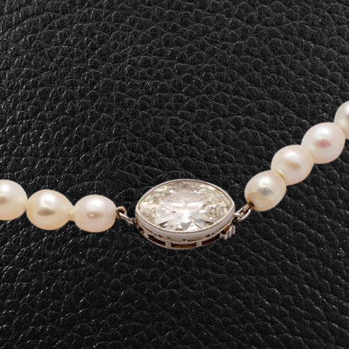 Pearl & Diamond Necklace