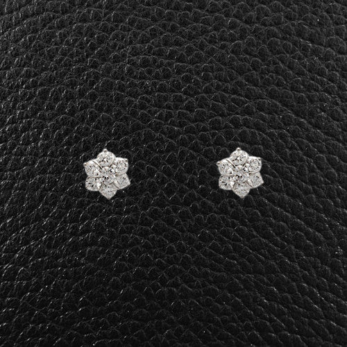 Diamond Cluster Earrings