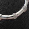 Diamond & White Gold Bangle Bracelet
