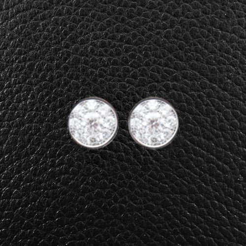 Bezel set Multi-Diamond Earrings
