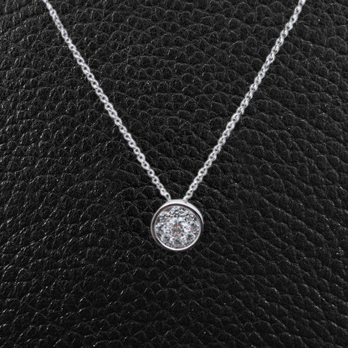 Multi-Diamond Round Pendant