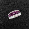 Pink Sapphire & Diamond Ring