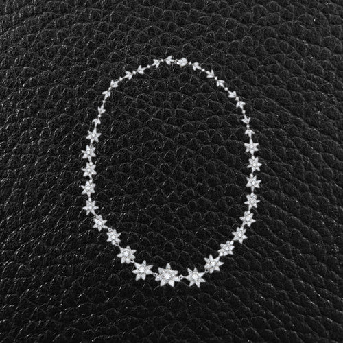 Diamond Flower Necklace