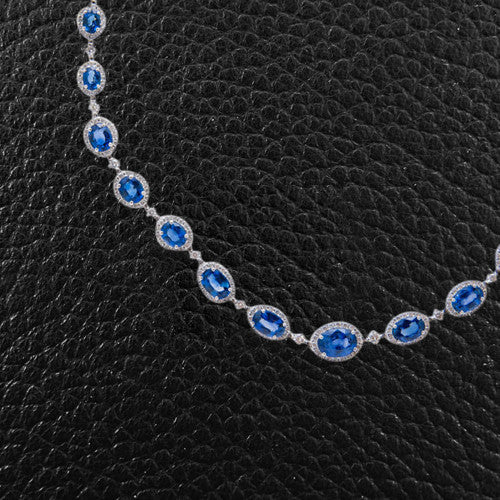 Sapphire & Diamond Necklace