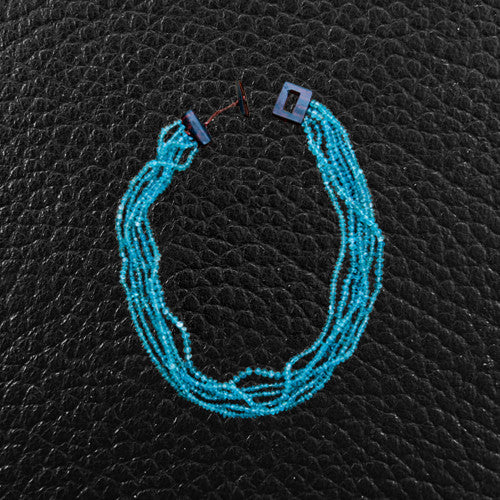 Multi-strand Aquamarine Bead Necklace