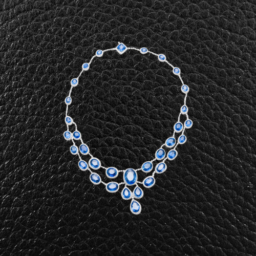 Sapphire & Diamond Necklace