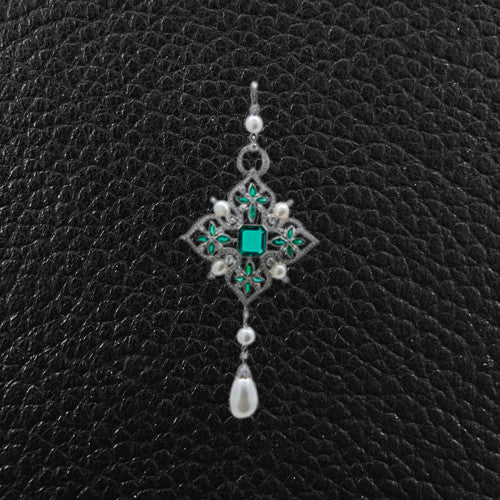 Emerald, Pearl & Diamond Pendant